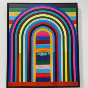 Lucky, 60x50cm, Matt Dosa, spray paint and acrylic on playwood pane
