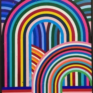Untitled III, 60x50cm, Matt Dosa, spray paint and acrylic on playwood pane