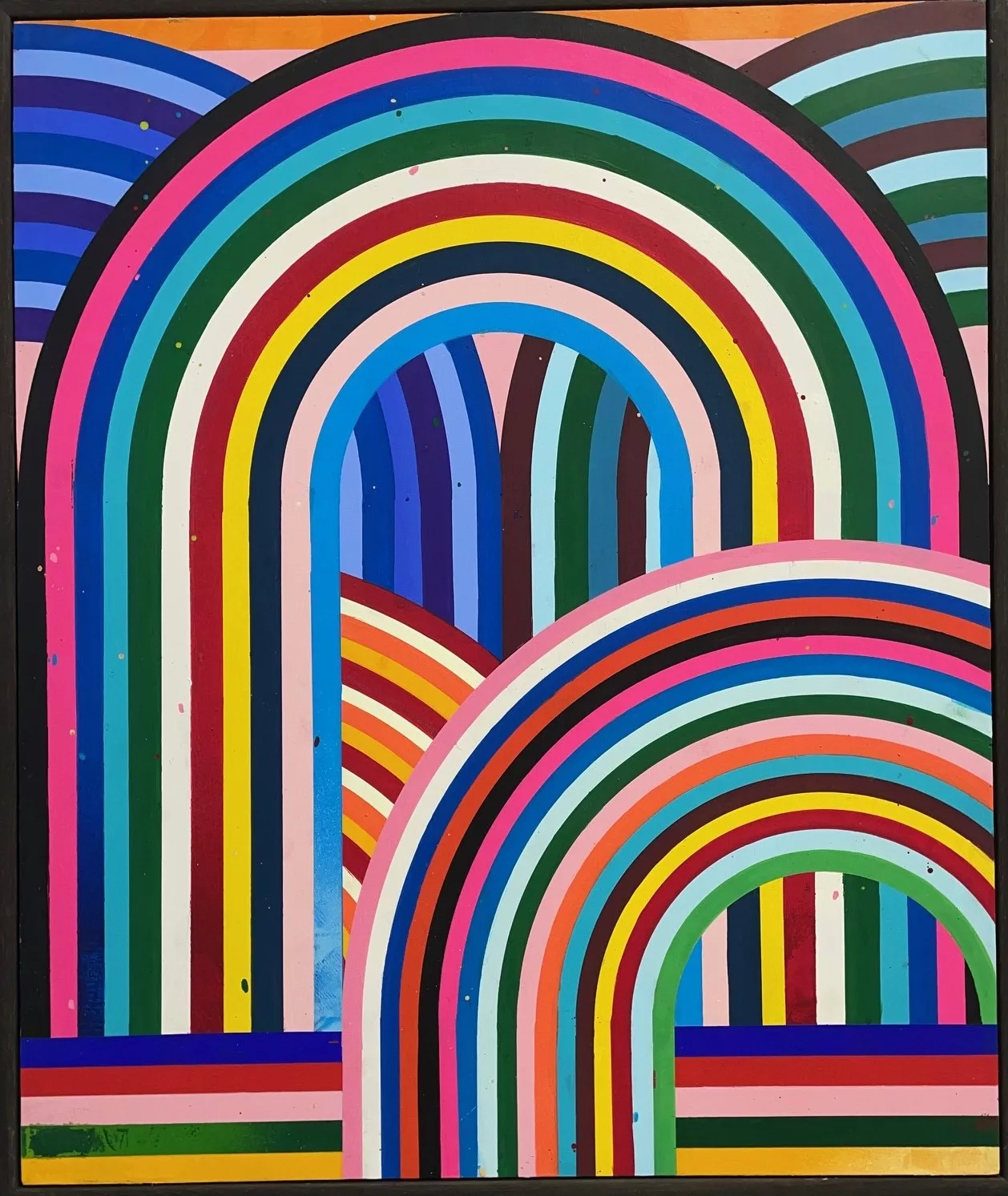 Untitled III, 60x50cm, Matt Dosa, spray paint and acrylic on playwood pane