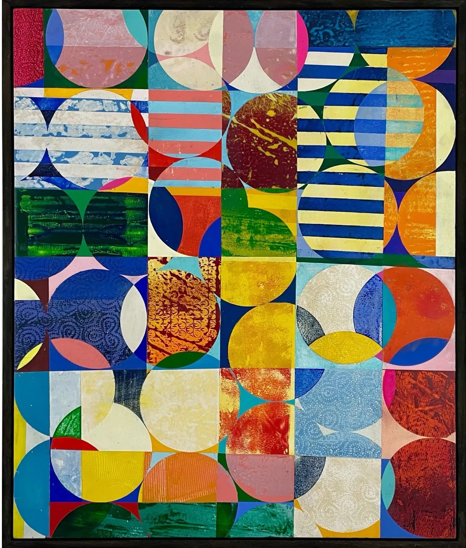 ‘Bubble, baubles, balls’ 50x60cm, Matt Dosa, spray and acrylic on panel, unique art. ajpg