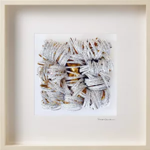 Galerie Barrou Planquart, Stéphane Gautier, Loop, 2024, mixed media, 50x50cm, 1900 euros BD