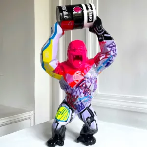 Kong Baril tagge by Richard Orlinski, 45x 25x16cm, unique piece, (1)