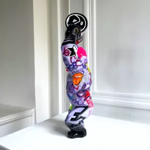 Kong Baril tagge by Richard Orlinski, 45x 25x16cm, unique piece, (3)