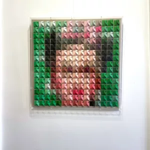 Mise en plis Frida, 55x55x7cm, gisèle Zanellato (1)