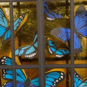 Les papillons bleus