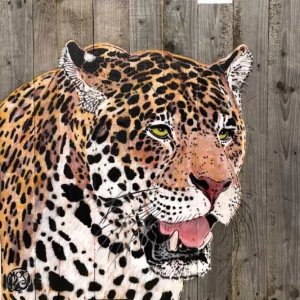 Jaguar bust, mixed media, 83x80cm, Mosko, unique piece