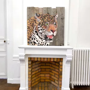Jaguar bust, mixed media, 83x80cm, Mosko, one-of-a-kind (1)