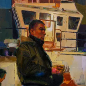 El barco enclado, 100x81 cm, oil on linen canvas, Nex