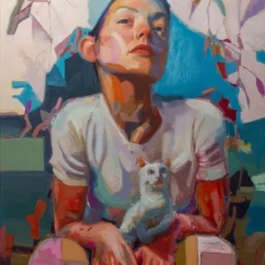 El pequeno tigre, 100x81cm, oil on linen canvas, Nexgraff