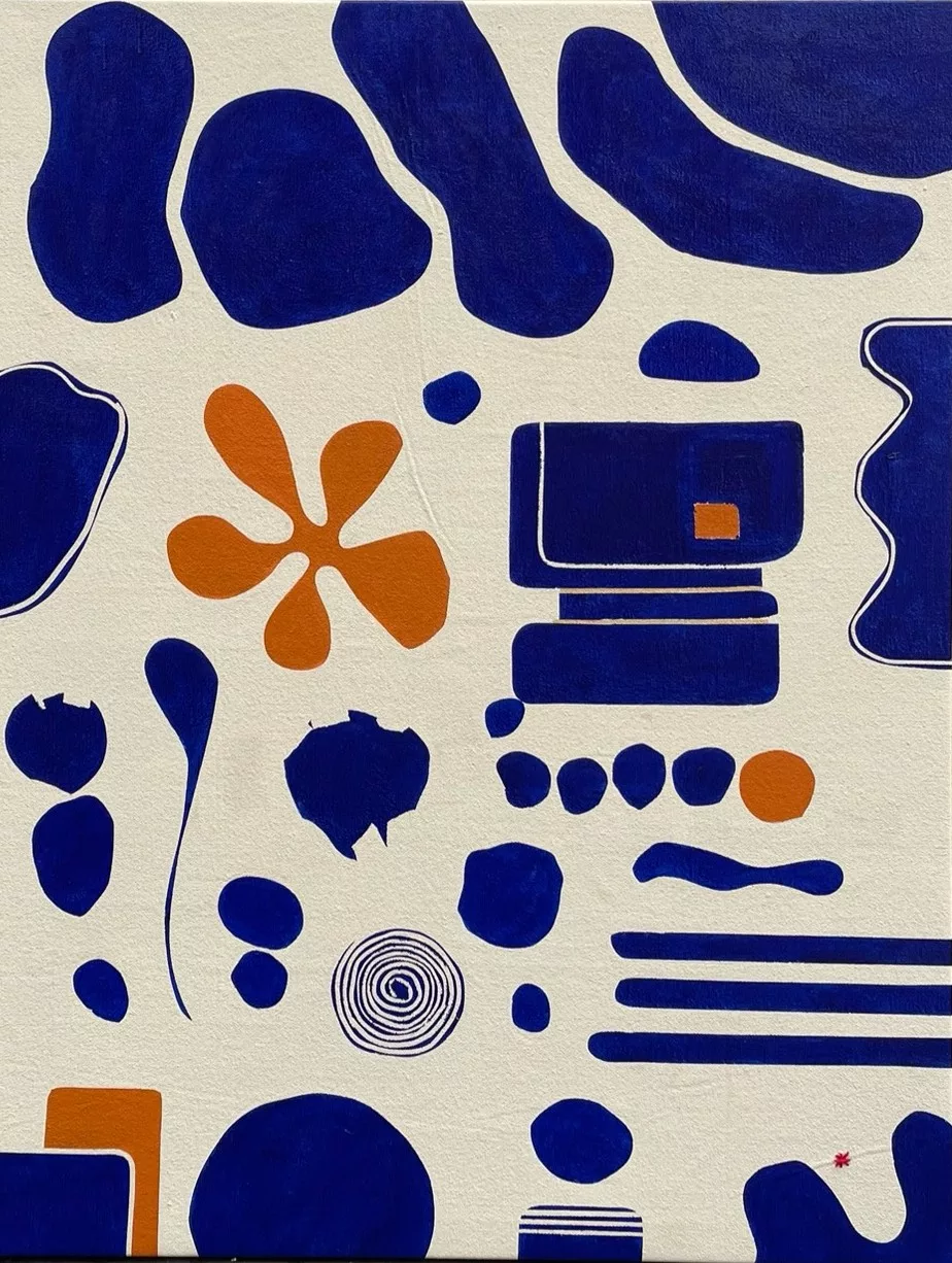 Karo titou, 130x100cm, acrylic on canvas, Catherine Parra