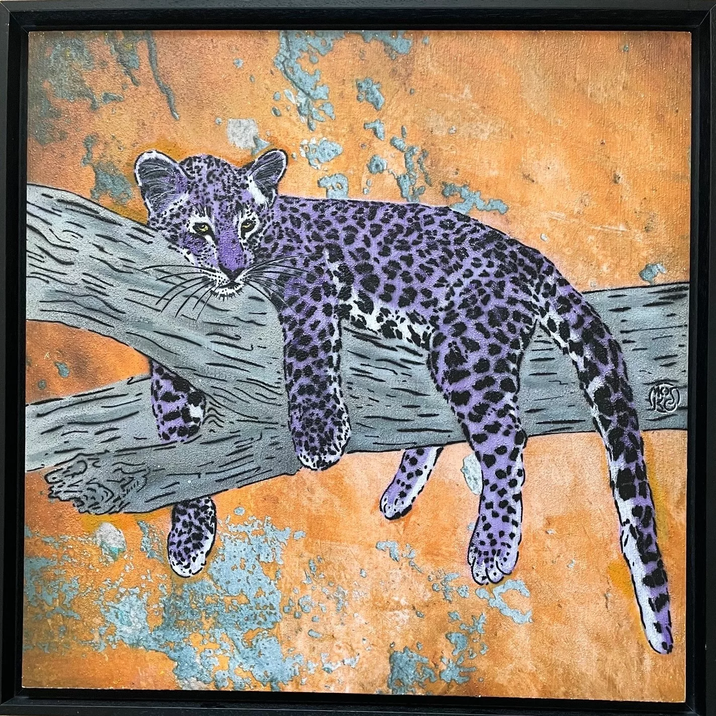 Untitled, mixed media, 65x65cm, Mosko,