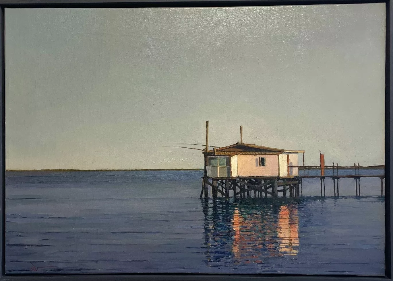 Italian Padellonin 46x65cm, oil on canvas with frame (1)