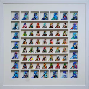 Art Collection-Blue Border