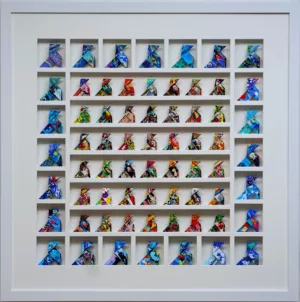 Art Collection Blue Border