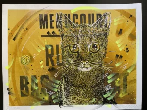 Tirage d'art Chat Moutarde