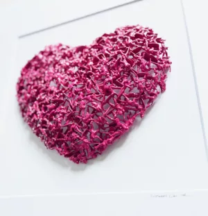Coeur soldats roses