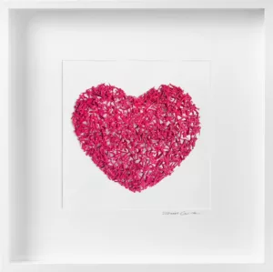 Coeur soldats roses