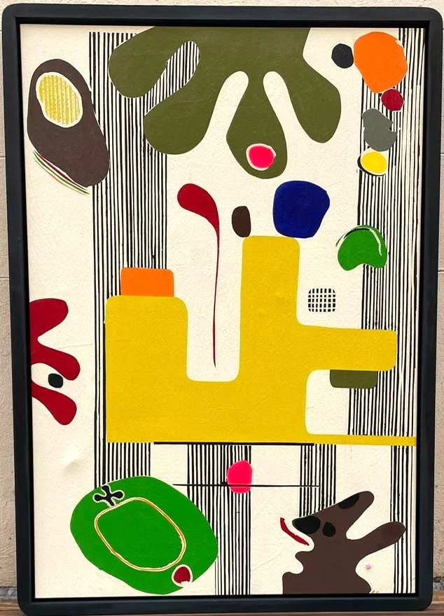 Fluo, 138x98cm, acrylique sur coton, Catherine Parra