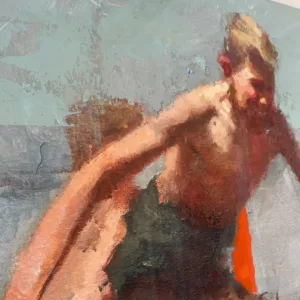 Playa, acrylique sur tirage jet d'encre pigmentaire sur papier fine art marouflé sur carton et encadrement chène, 83x73cm, Nexgraff (4)