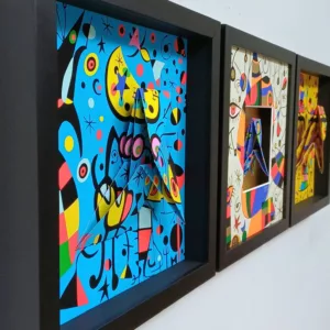 Triptyque Miro, 28x84x4cm, Gisèle Zanellato, 1 (1)