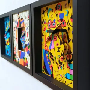 Triptyque Miro, 28x84x4cm, Gisèle Zanellato, 1 (2)