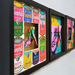 Triptyque Warhol, 28x84x4cm, Gisèle Zanellato (1)