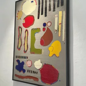 Catherine Parra, 142x102cm, acrylique sur toile et broderies, pièce unique (5)