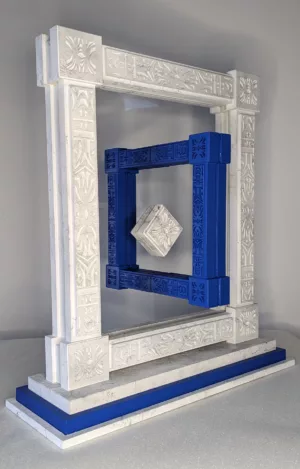 Blue levitation square