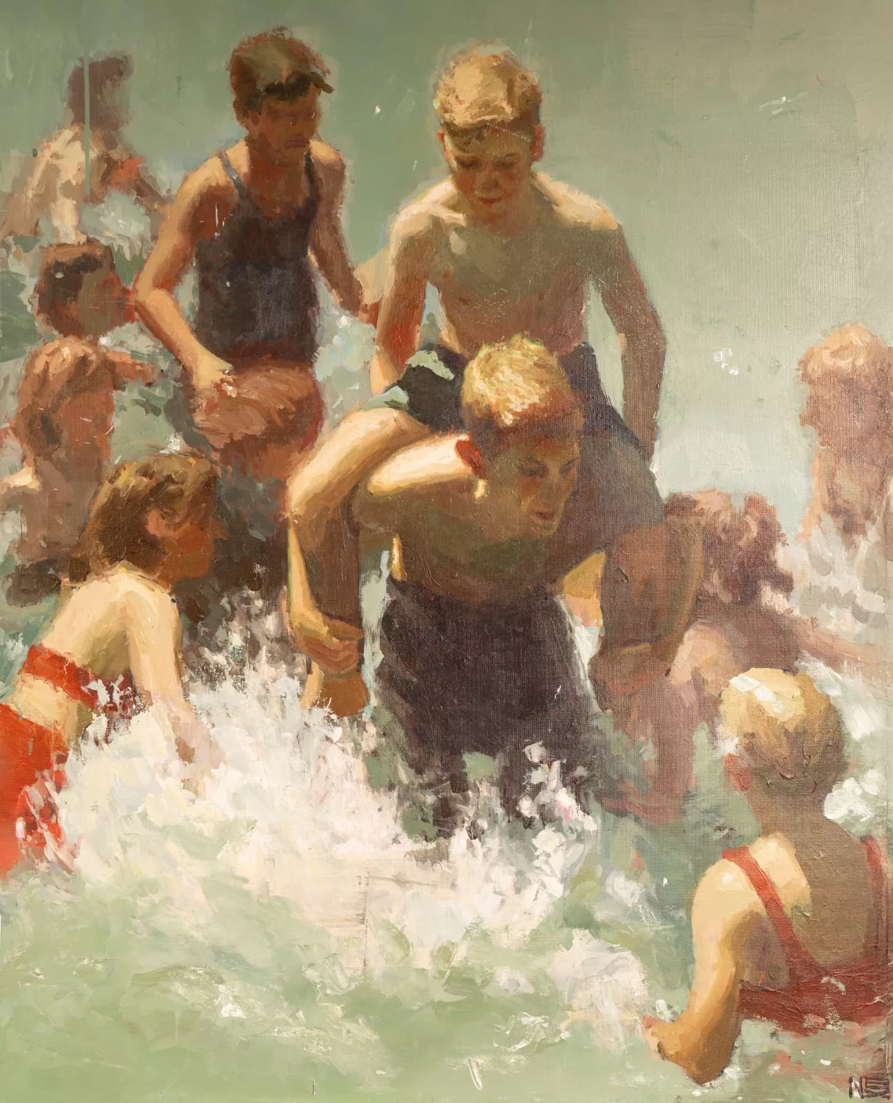 La playa II, 100x80cm, Nexgraffpg