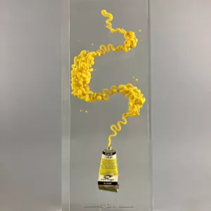 Yellow tube, 35x12x8cm, François Bel