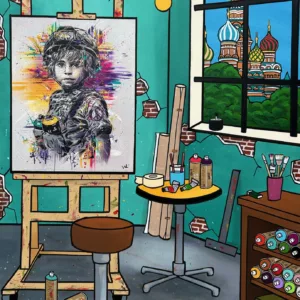 Le bruite des cojuleurs, 130x98cm, Fred Alione