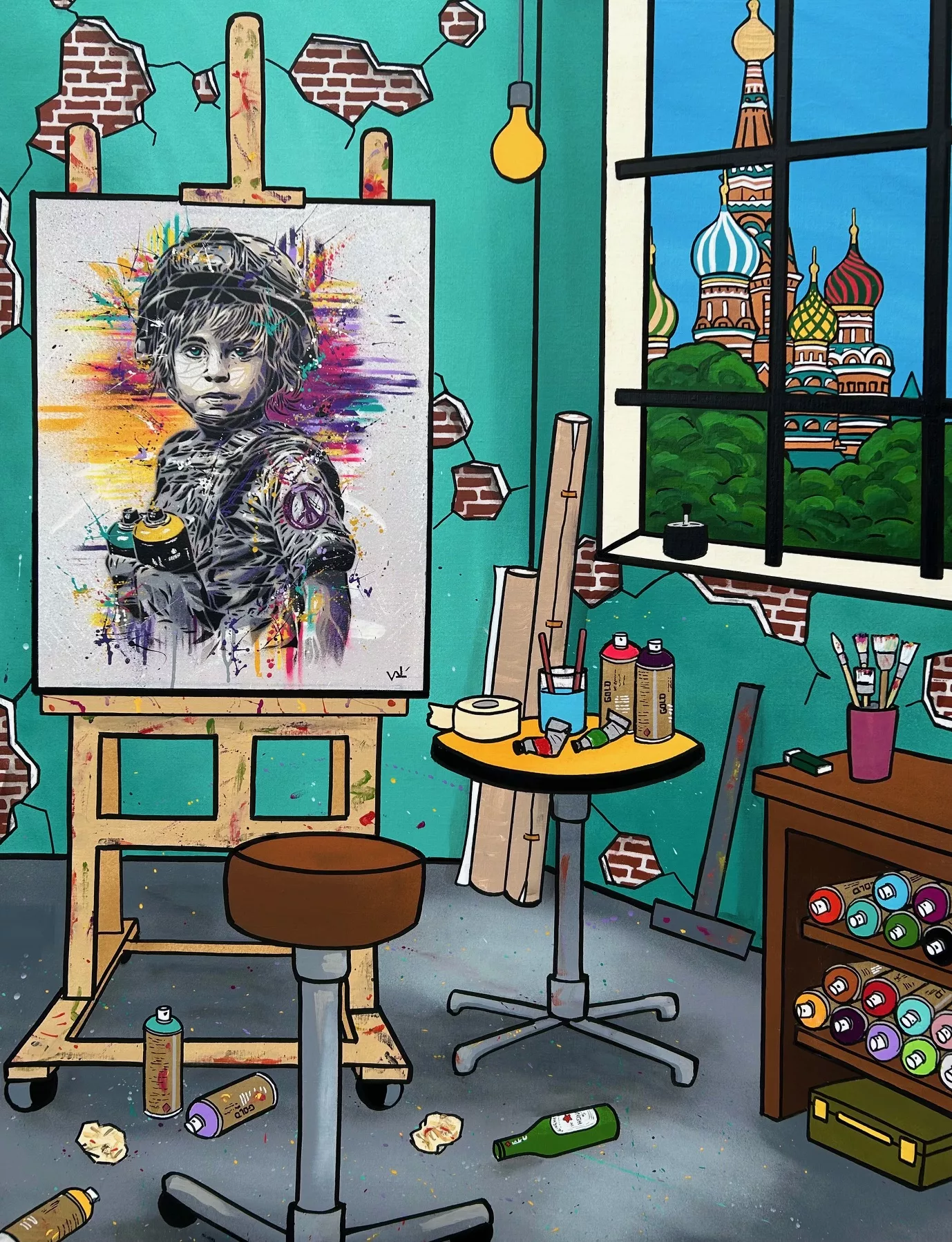 Le bruite des cojuleurs, 130x98cm, Fred Alione