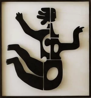 Bas relief Eva noir
