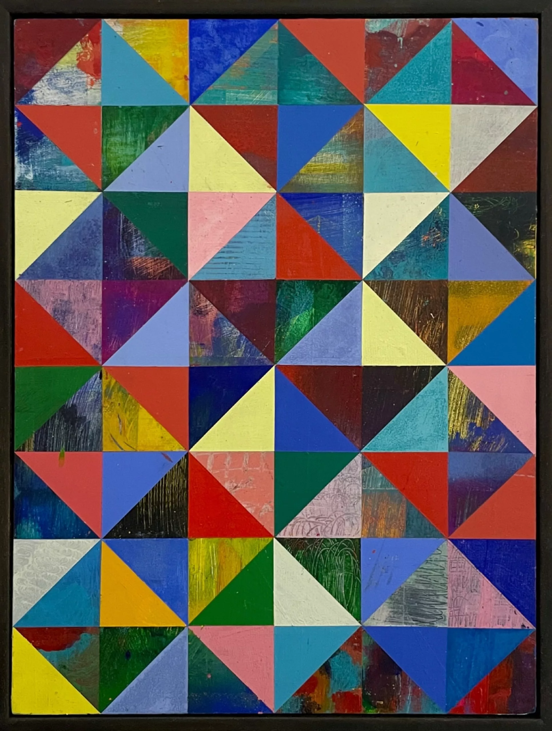 Basic bricks, Matt Dosa, 40x30 cm, acrylic spray paint on framed plywood panela