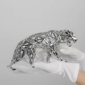 Panther silver lace, Richard Orlinski, 24cm, ed 500 ex, metal (6)