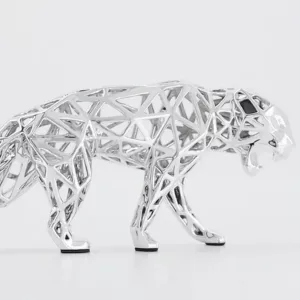 Panther silver lace, Richard Orlinski, 24cm, ed 500 ex, metal (7)