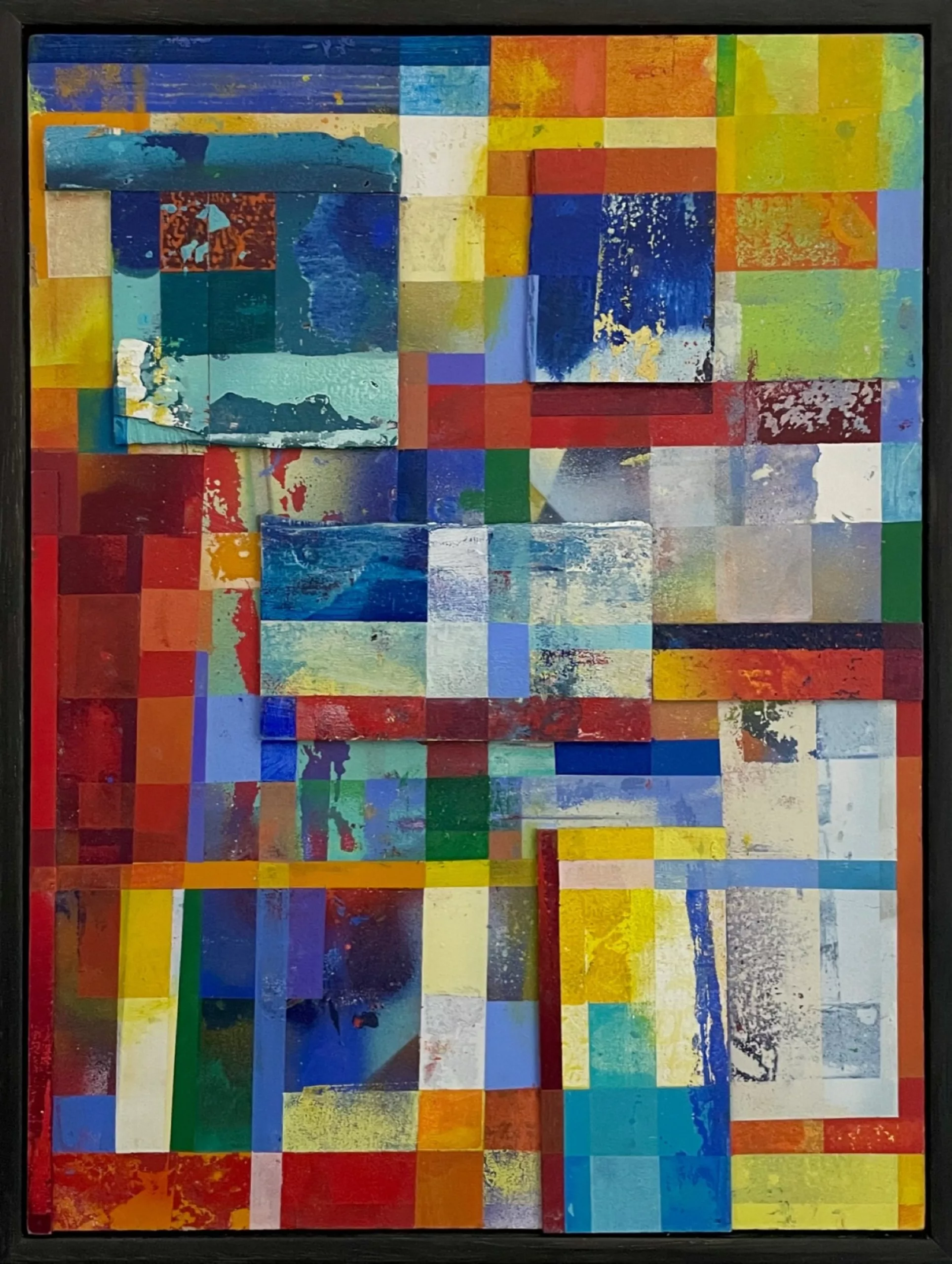 Structureless, Matt Dosa, 40x30 cm, acrylic spray paint on framed plywood panela