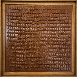 Bas relief abstrait Chocolat