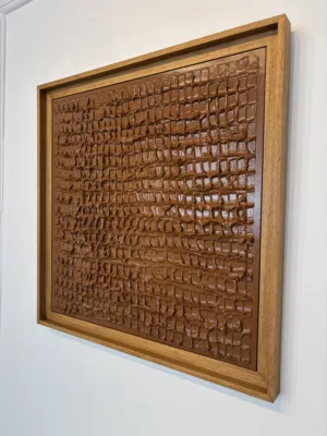 Bas relief abstrait Chocolat
