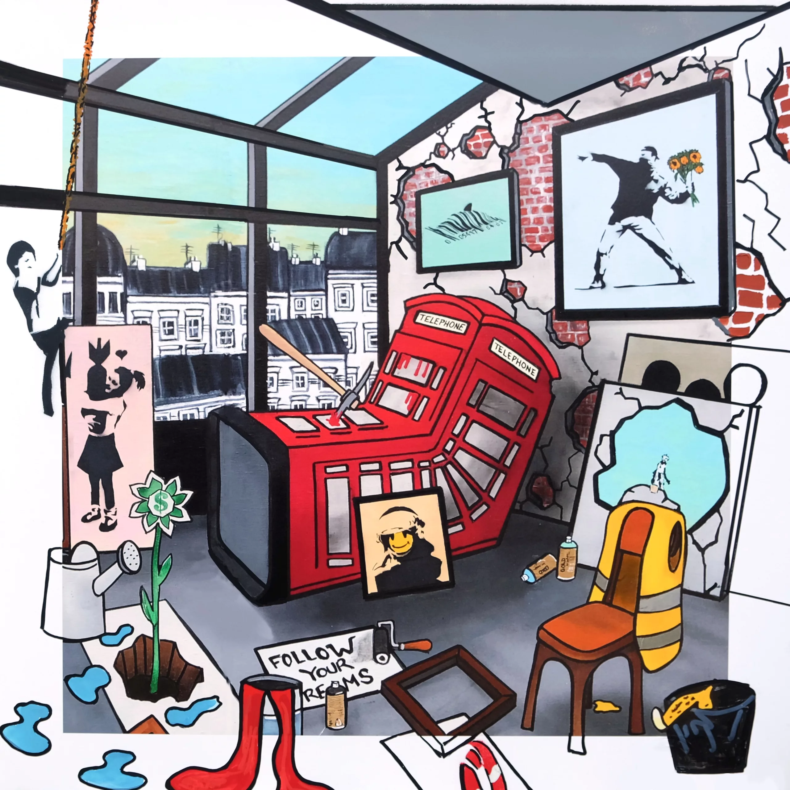 Banksy's imaginary workshop