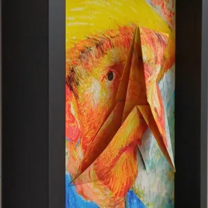 Van gogh, origami, 27 x,27cm, Gisele Zanellato (2)