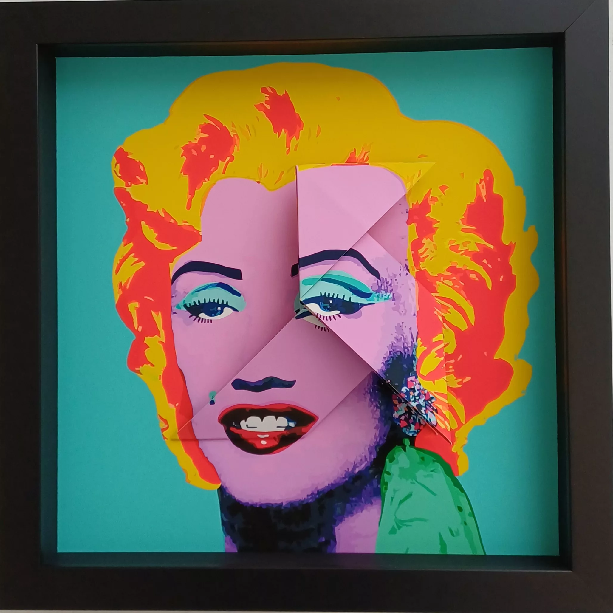 Warhol Gche, origami, 27 x,27cm, Gisele Zanellato (2)