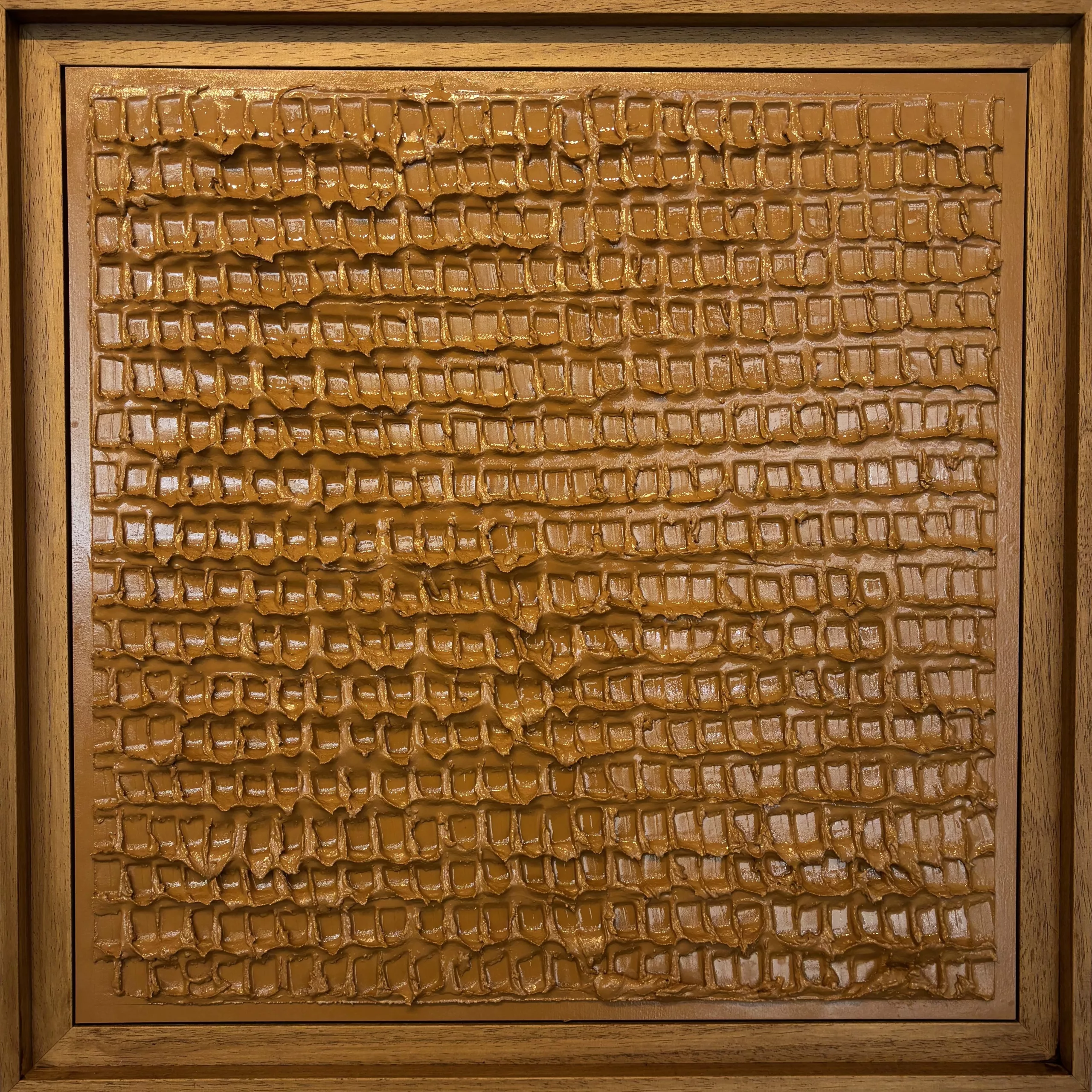 Bas relief abstrait Caramel