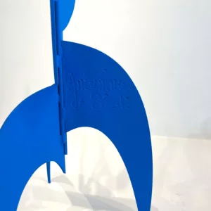 Eva bleue, 55 x 27 cm, metal découpé peint signée, Antonine de Saint Pierre (3)