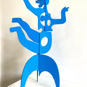 Eva bleu, metal découpé, Antonine de Saint Pierre