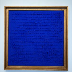 Bas relief abstrait Bleu