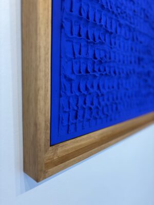 Bas relief abstrait Bleu