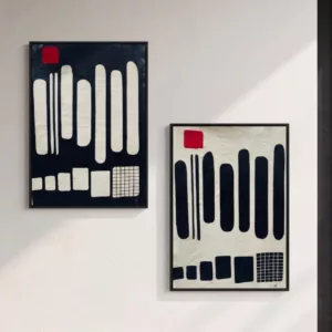 Inversé trazo 1 et trazo 2, acrylique sur lin, 120x90cm