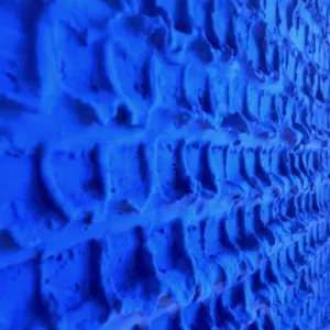 bas relief bleu, 50x50cm, Alexandre Geoffroy