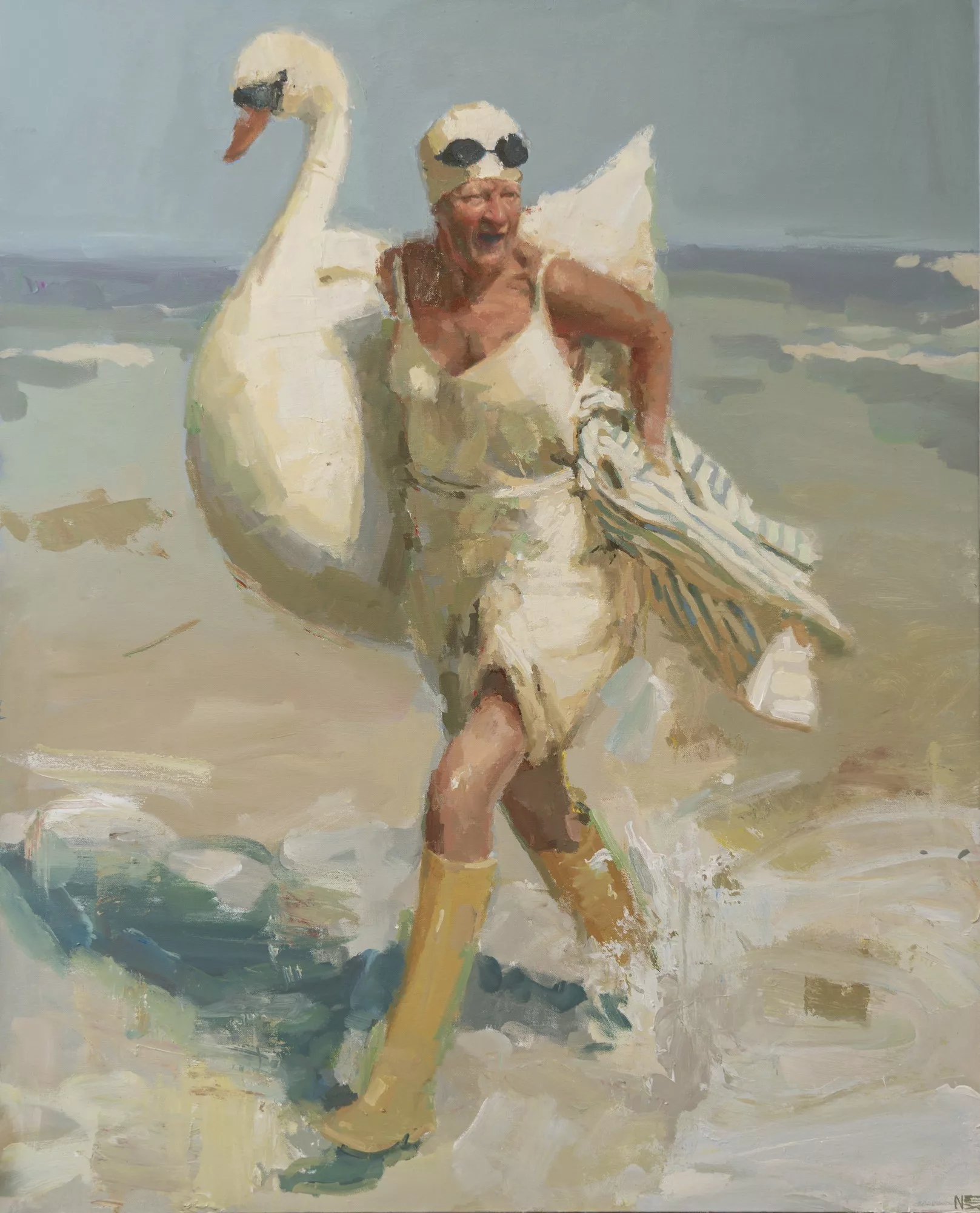 Banista I, 130x97cm, Nextor Otano, acrylic on canvas.jpeg